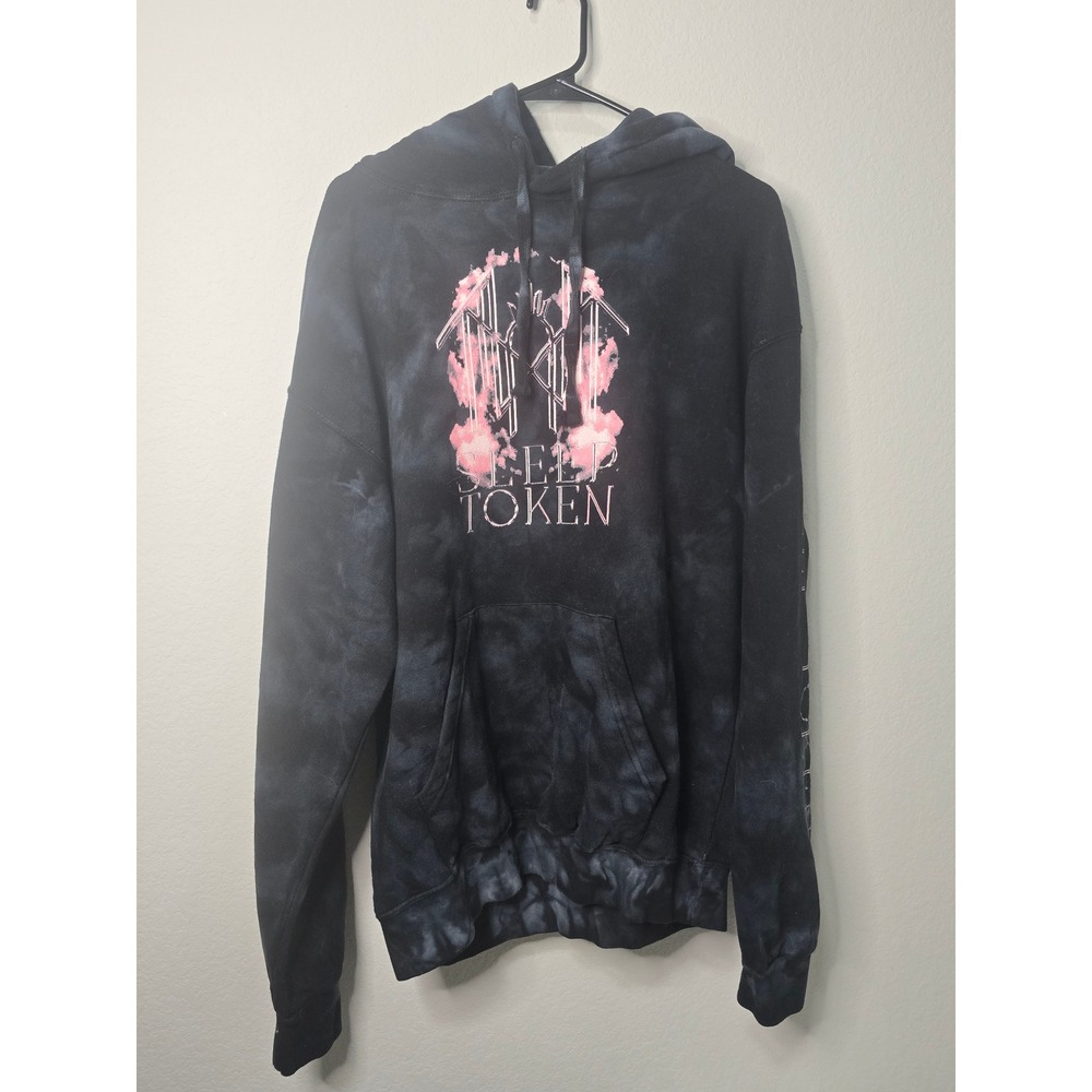 Sleep Token Hoodie Mens Large Colortone Mineral Wash Even In Arcadia Tour EUC